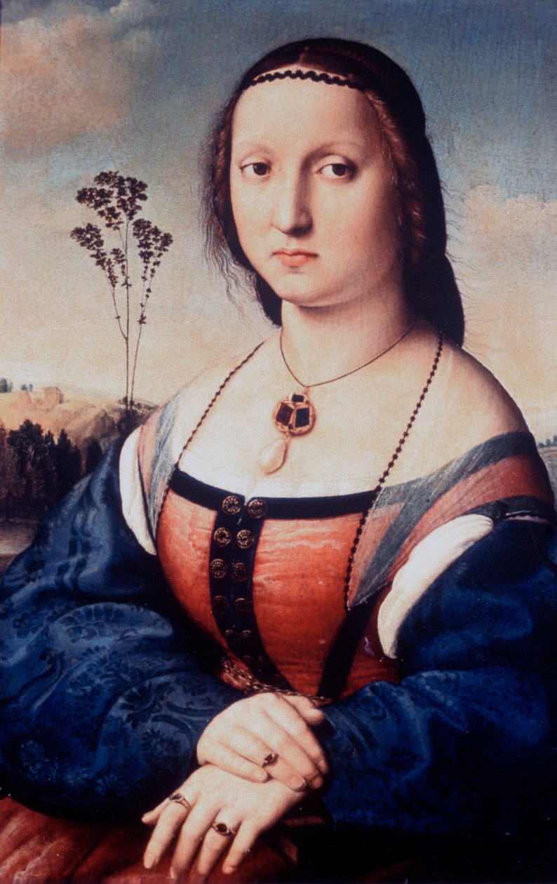Portræt af Maddalena Doni, 1506 af Raffaello Sanzio Raphael