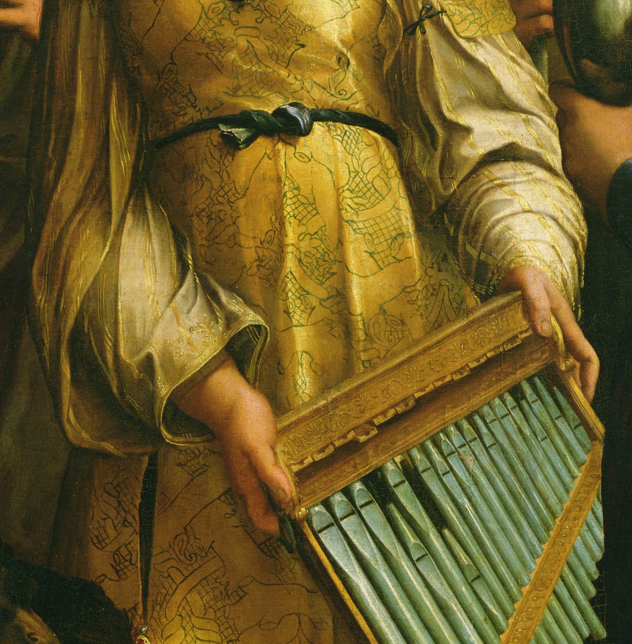 St. Cecilia omgivet af St. Paul, St. John the Evangelist, St. Augustine og Mary Magdalene, ca. 1513 (detalje af 182507) af Raffaello Sanzio Raphael