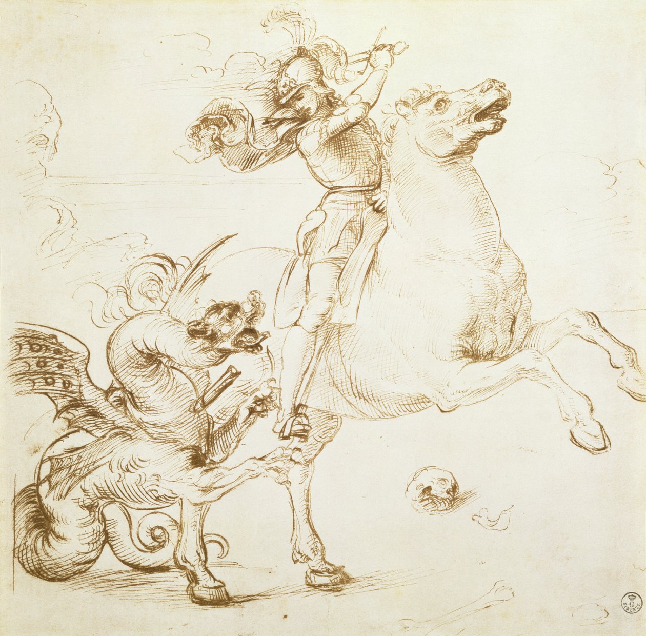Sankt Georg og dragen af Raffaello Sanzio Raphael