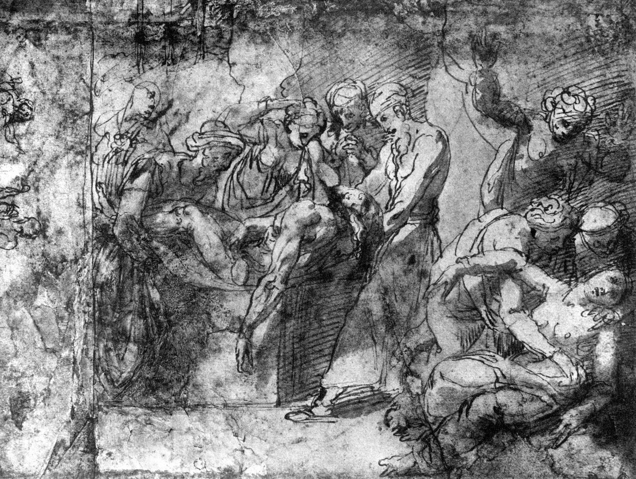 Study for an Entombment, tilskrevet Raphael, 1913. af Raffaello Sanzio Raphael