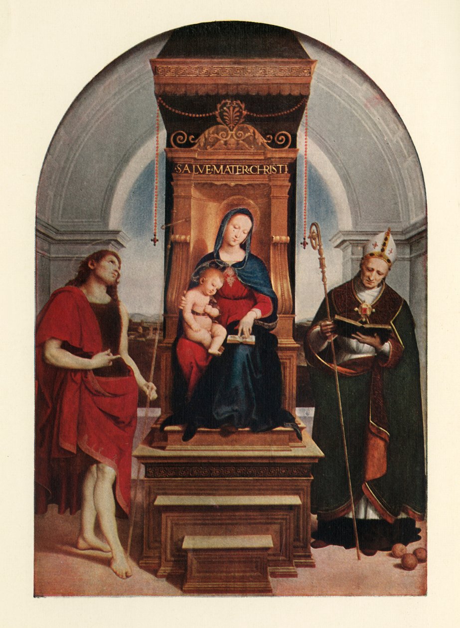 Ansidei Madonna, 1505, c1912 af Raffaello Sanzio Raphael
