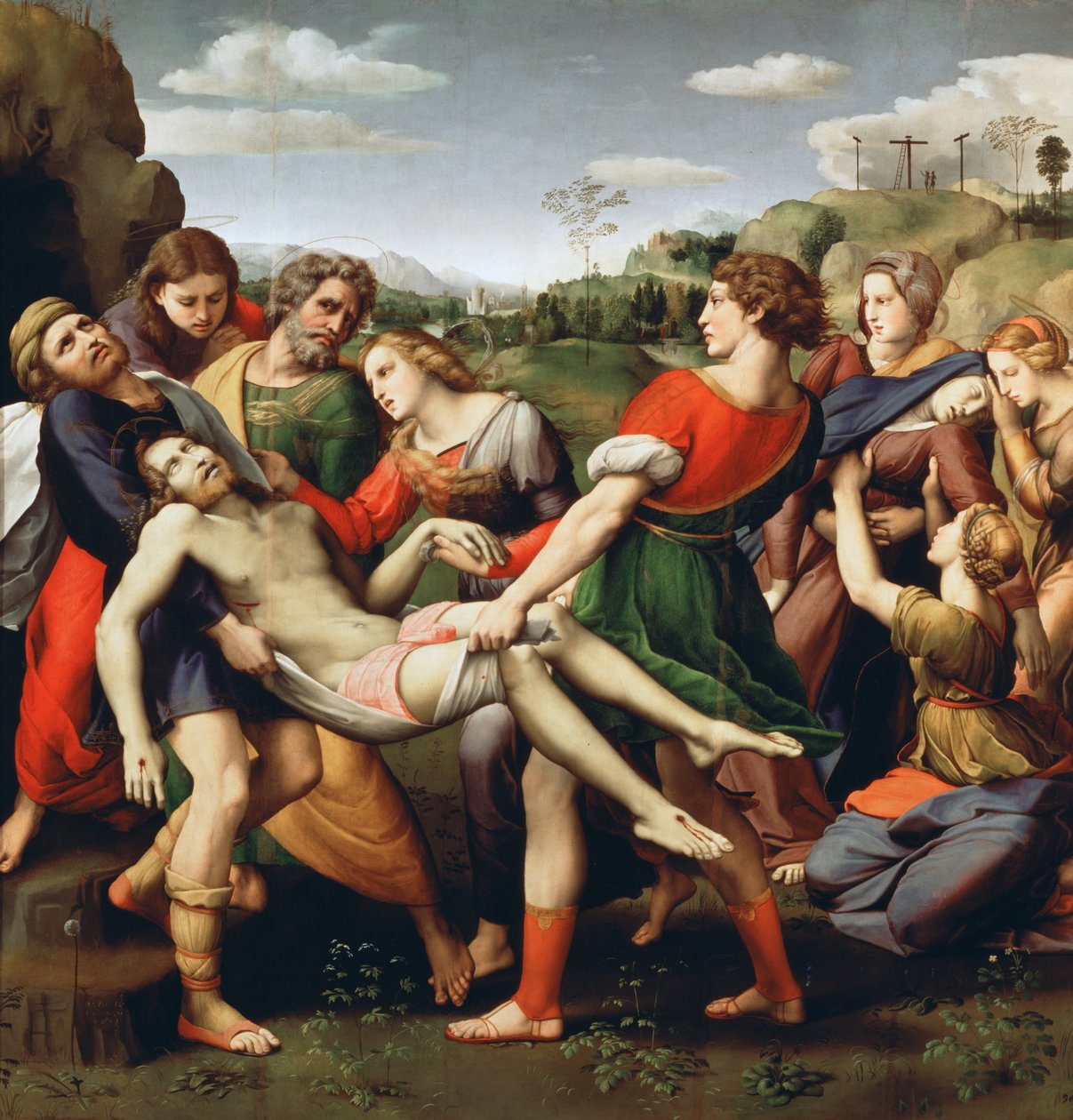 Deponeringen, 1507 af Raffaello Sanzio Raphael