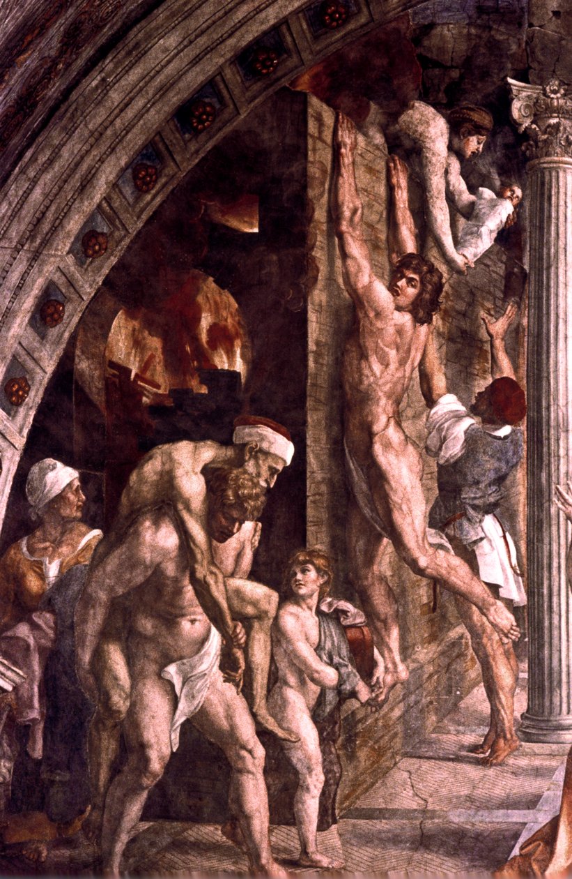 Ilden i Borgo-detaljen, 1514 af Raffaello Sanzio Raphael