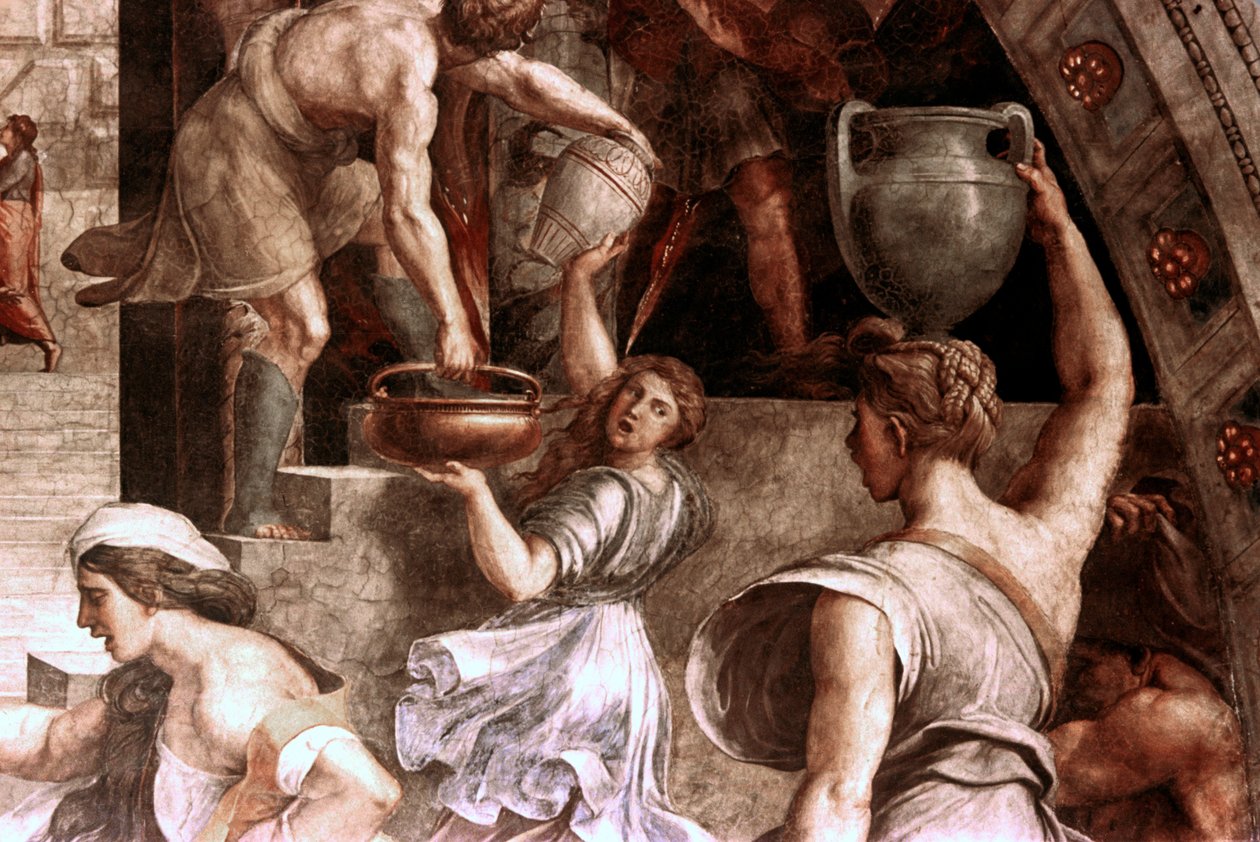 Ilden i Borgo-detaljen, 1514 af Raffaello Sanzio Raphael