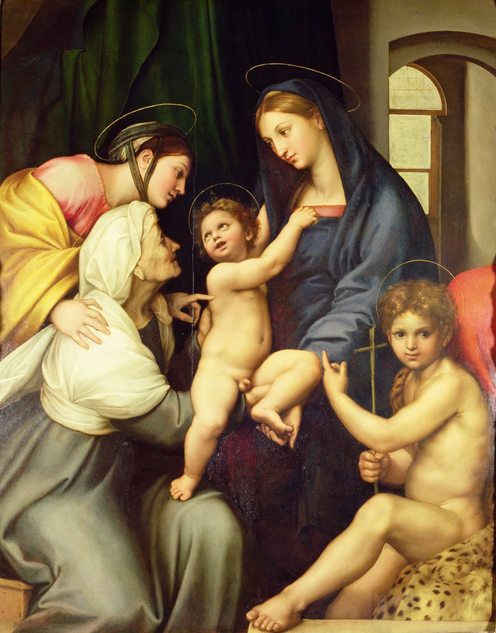 Den hellige familie af Raffaello Sanzio Raphael