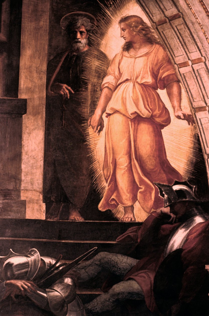 Befrielsen af St Peter detalje, 1514 af Raffaello Sanzio Raphael