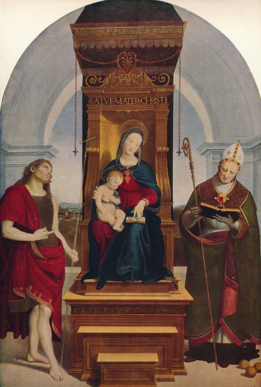 Madonna Degli Ansidei, 1505, c1915 af Raffaello Sanzio Raphael