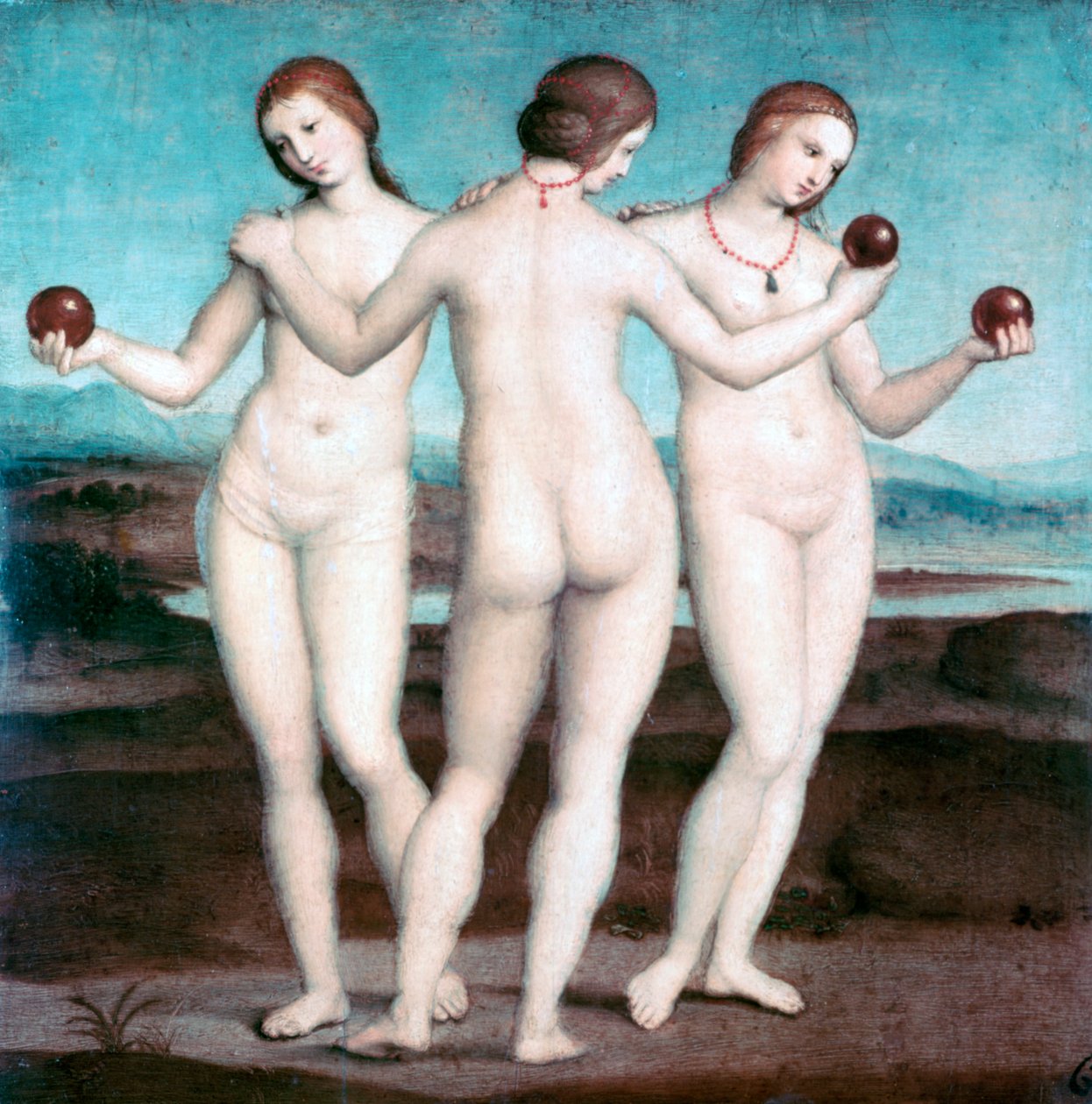 De tre nåder, 1504-1505 af Raffaello Sanzio Raphael