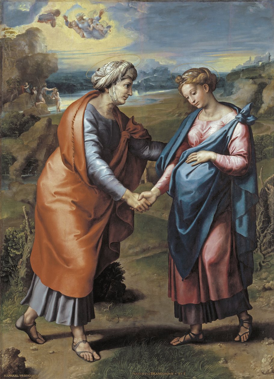 Besøget, 1517 af Raffaello Sanzio Raphael