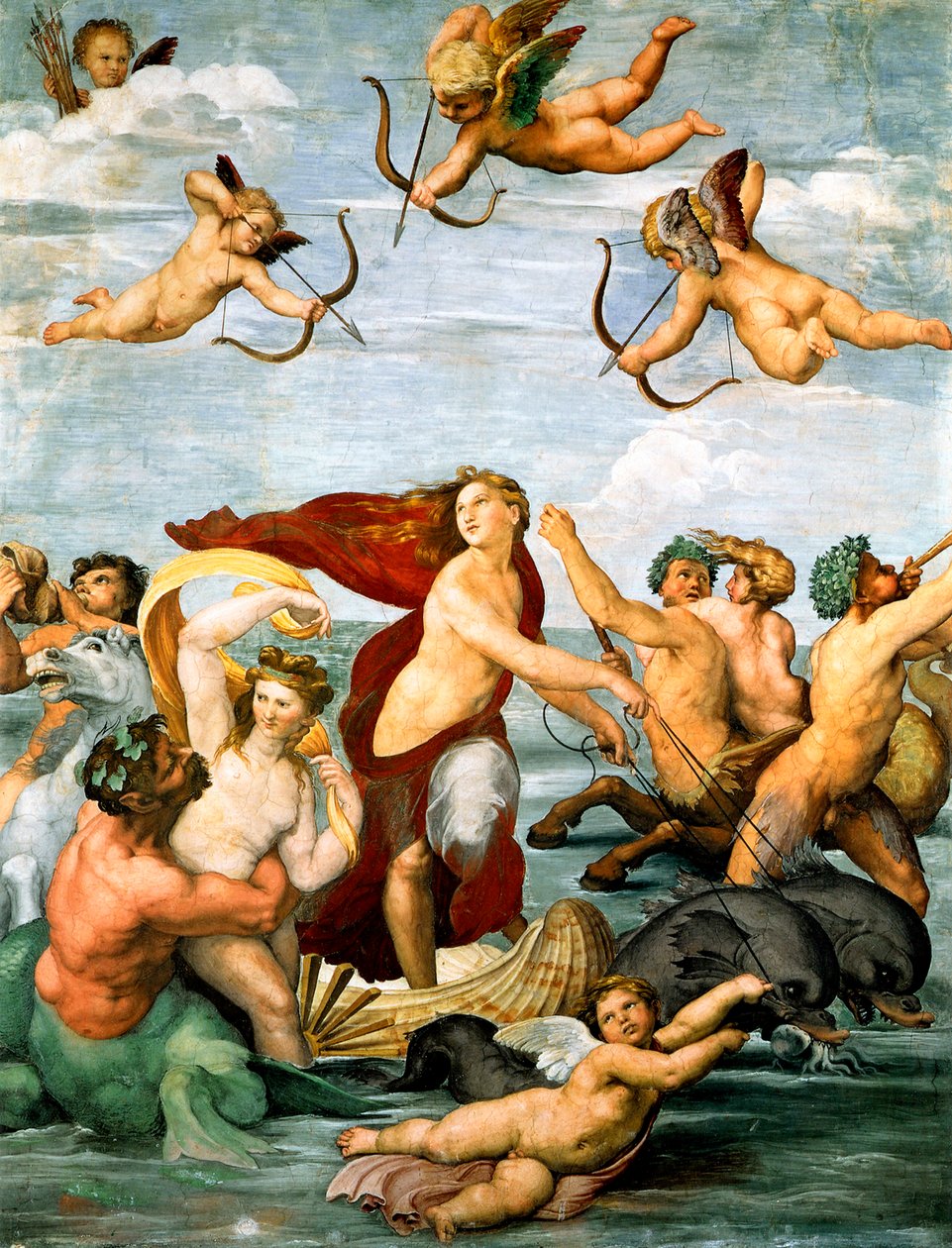 Triumf af Galatea, ca. 1512 af Raffaello Sanzio Raphael