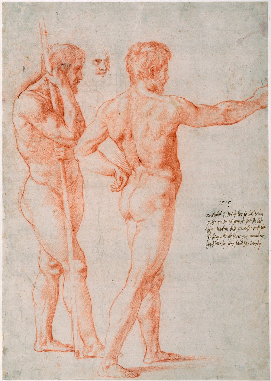 To nøgenstudier, 1515 af Raffaello Sanzio Raphael
