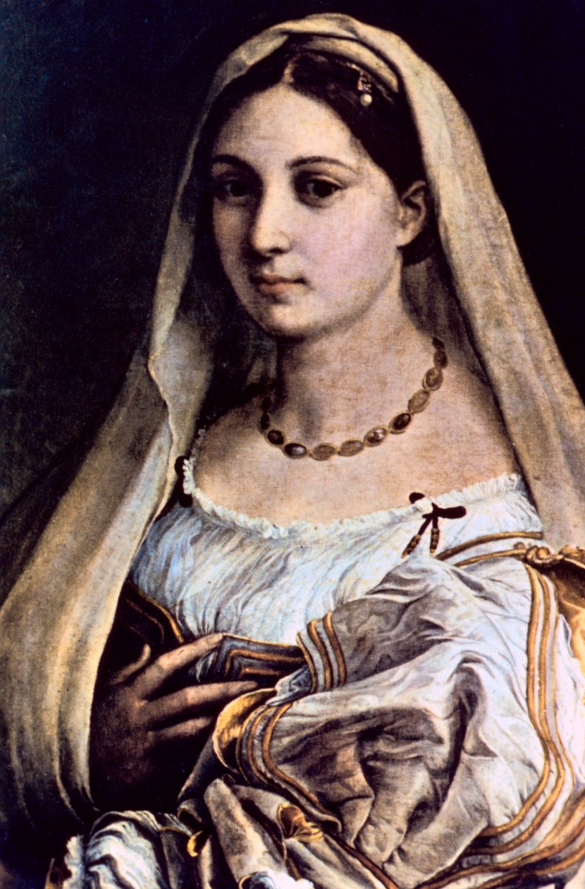 Kvinde med slør La Donna Velata, 151213 af Raffaello Sanzio Raphael