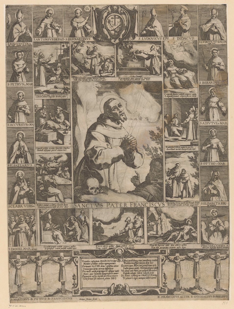 Sankt Frans af Assisis liv af Raffaello Schiaminossi (possibly)