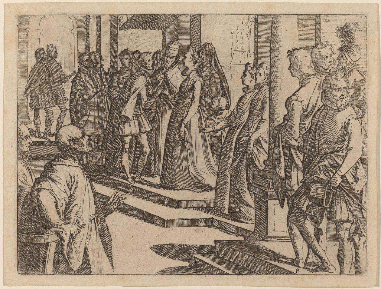 Trolovelsen af Margaret af Østrig til Filip III, konge af Spanien af Raffaello Schiaminossi