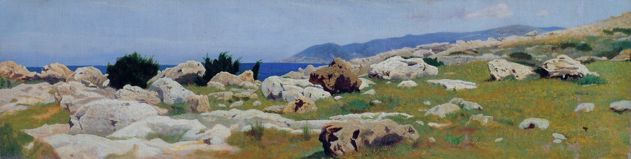 Castiglioncello fra Punta del Bocca, ca. 1864 (olie på lærred) af Raffaello Sernesi