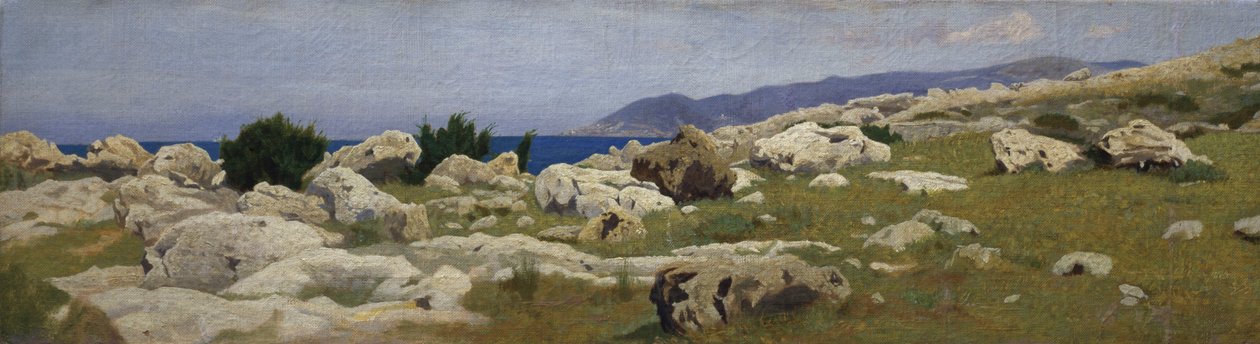 Udsigt over Punta del Romito fra Castiglioncello af Raffaello Sernesi