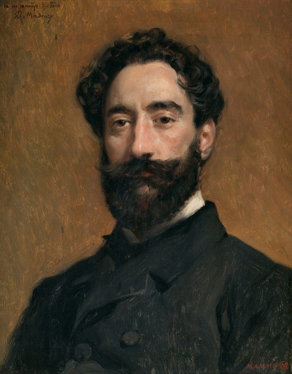 Graveren Bernardo Rico af Raimundo de Madrazo y Garreta