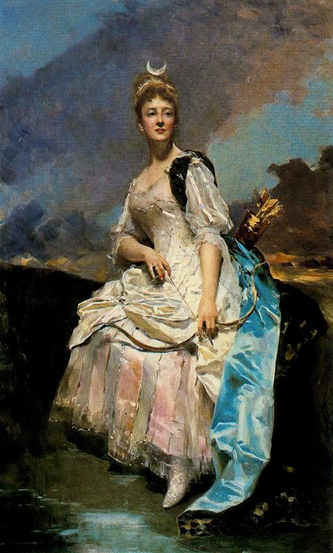 Marquise dHervey Saint-Denys i Diane af Raimundo de Madrazo y Garreta