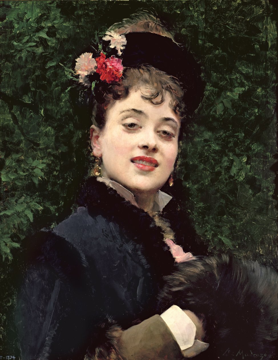 Aline Masson, kunstnerens model af Raimundo de Madrazo y Garreta