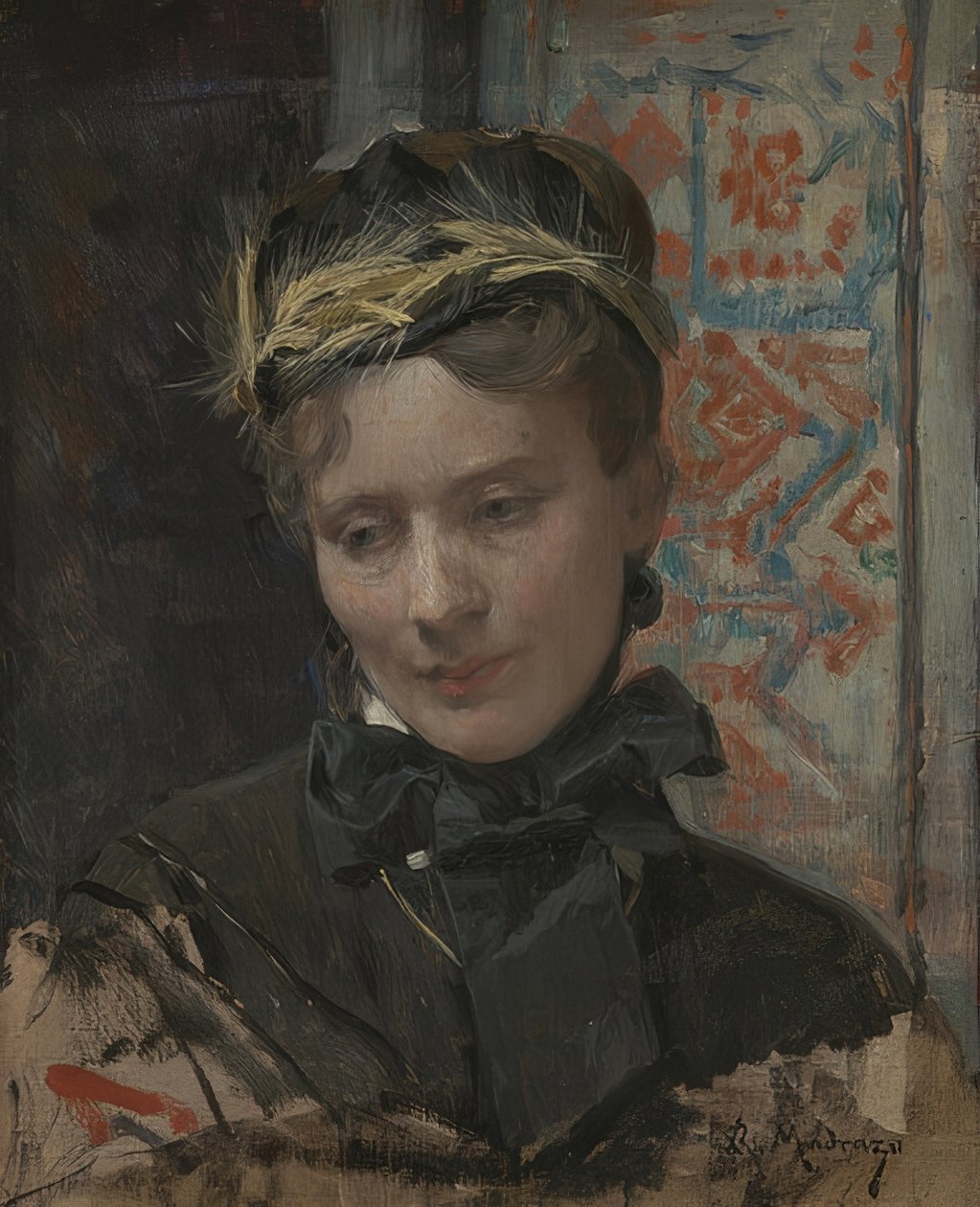 Portræt af en Dame. 1885-95 af Raimundo de Madrazo y Garreta