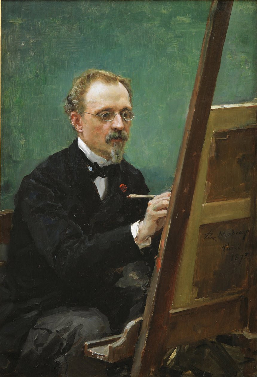 Portræt af Federico de Madrazo (1815-1894) - Maleri af Raimundo de Madrazo y Garreta (1841-1920) af Raimundo de Madrazo y Garreta