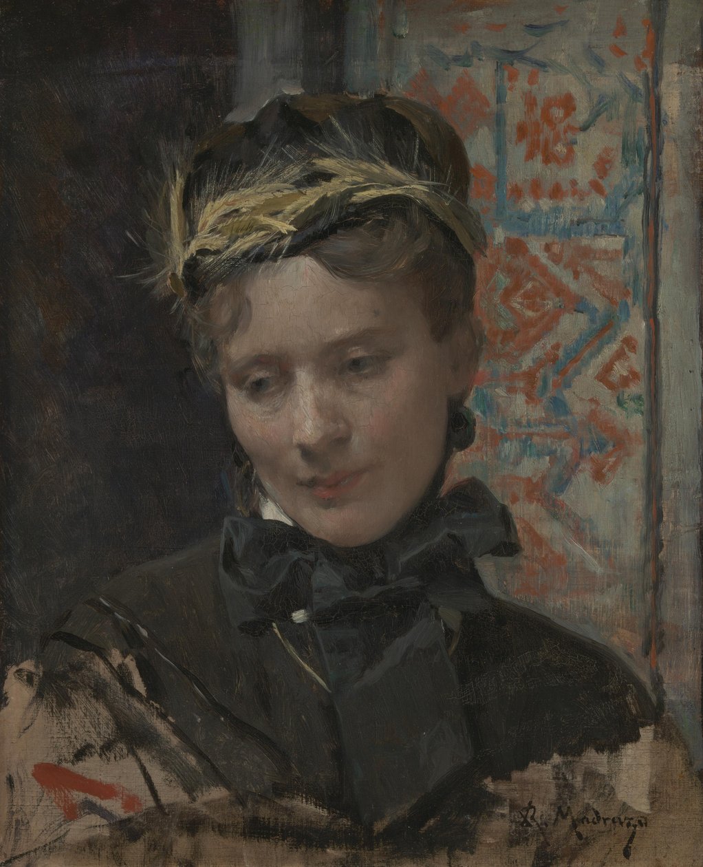 Portræt af en dame, 1885-1896 af Raimundo de Madrazo y Garreta