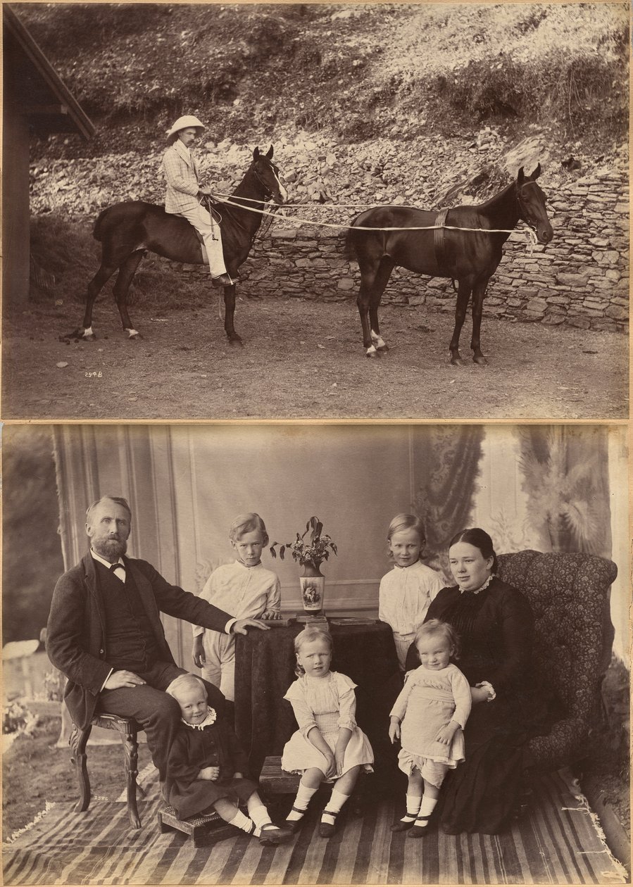 Kaptajn H.S. Rawhinson (forsiden); Robert Holtz og familie (bagsiden) af Raja Deen Dayal