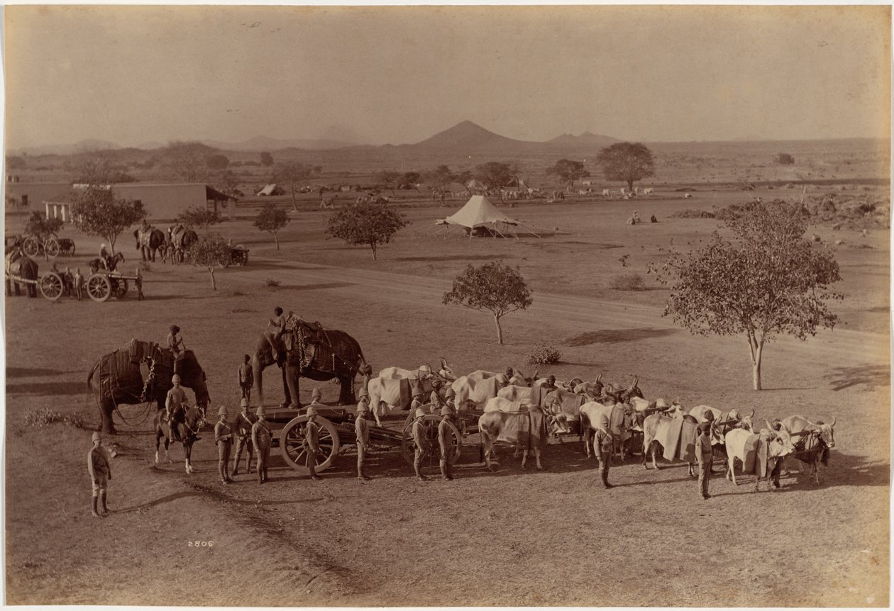 Tungt feltbatteri, Jhansi af Raja Deen Dayal