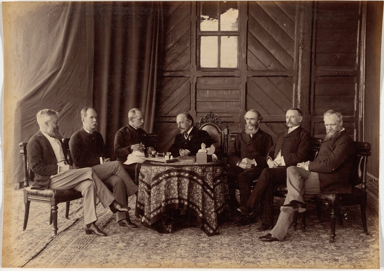 Lord Dufferin og Det Indiske Regerings Højeste Råd af Raja Deen Dayal