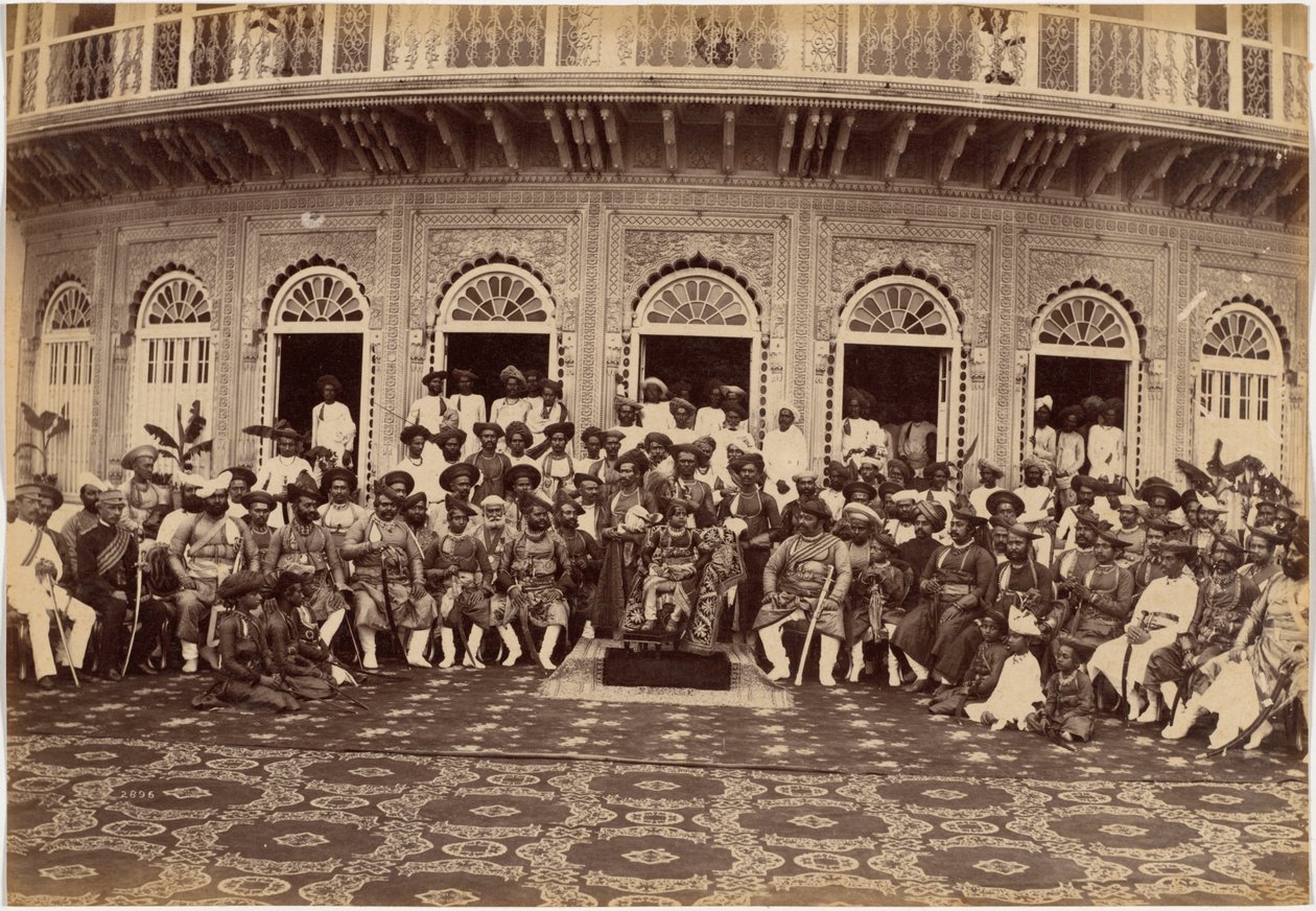 Maharaja Scindia, adelige og høje embedsmænd, Gwalior af Raja Deen Dayal