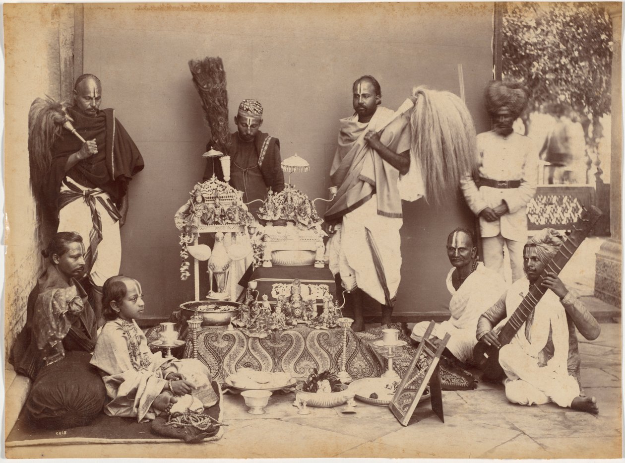 Maharajaen af Rewa i bøn af Raja Deen Dayal