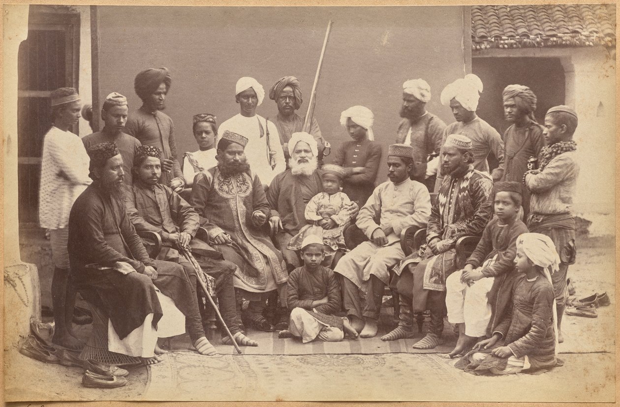 Mowhri Rahman Alli Khans familie, Rewa (forside, nederst) af Raja Deen Dayal