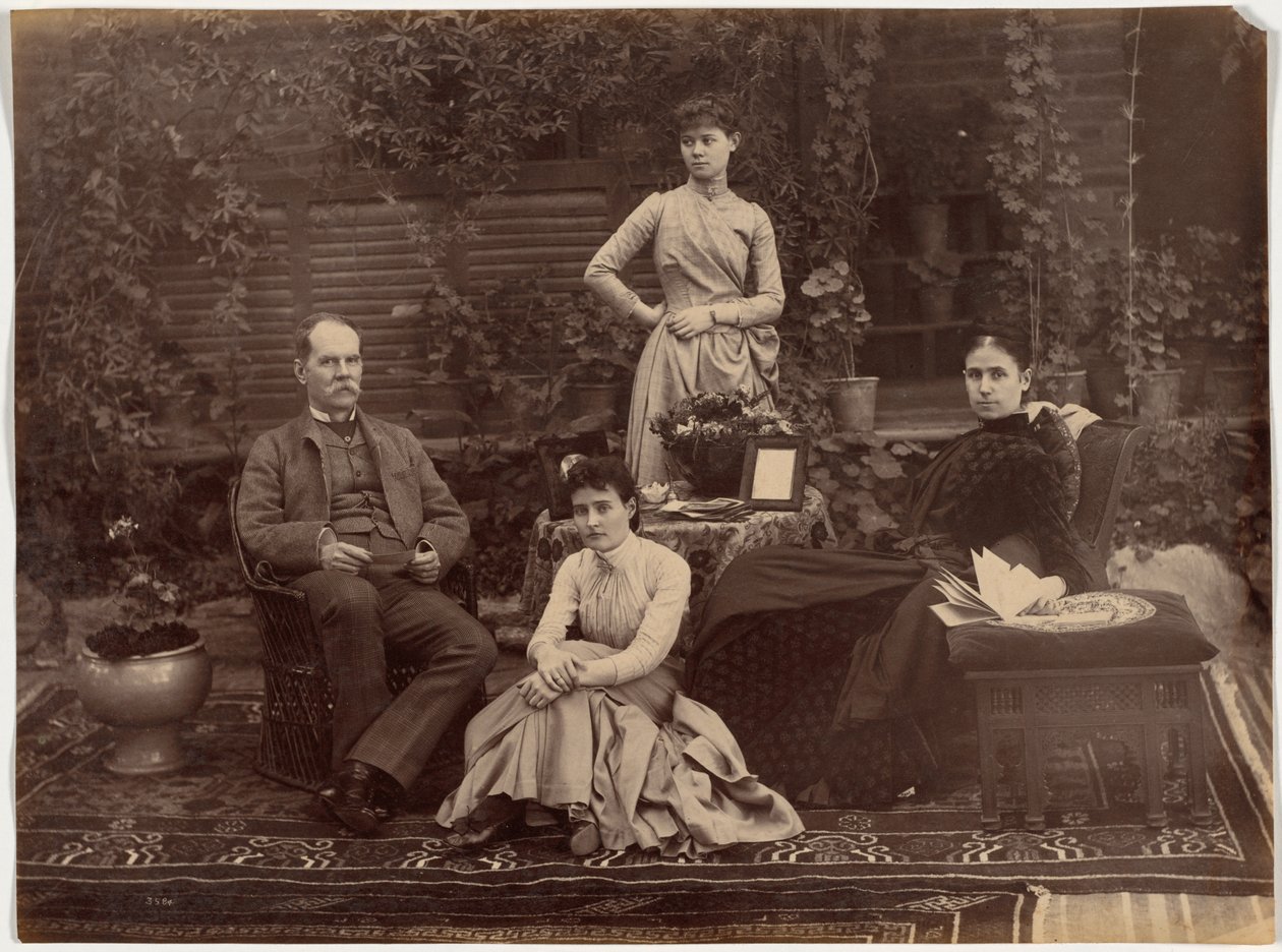Sir Auckland Colvin og familie, Shimla af Raja Deen Dayal