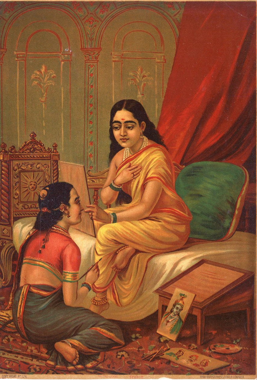 Chitralekha, af Raja Ravi Varma af Raja Ravi Varma