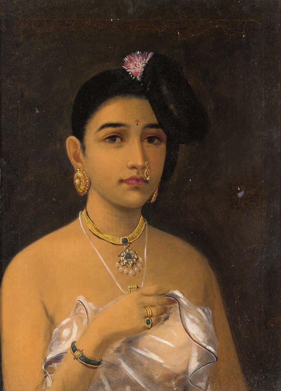 Malabars skønhed af Raja Ravi Varma af Raja Ravi Varma