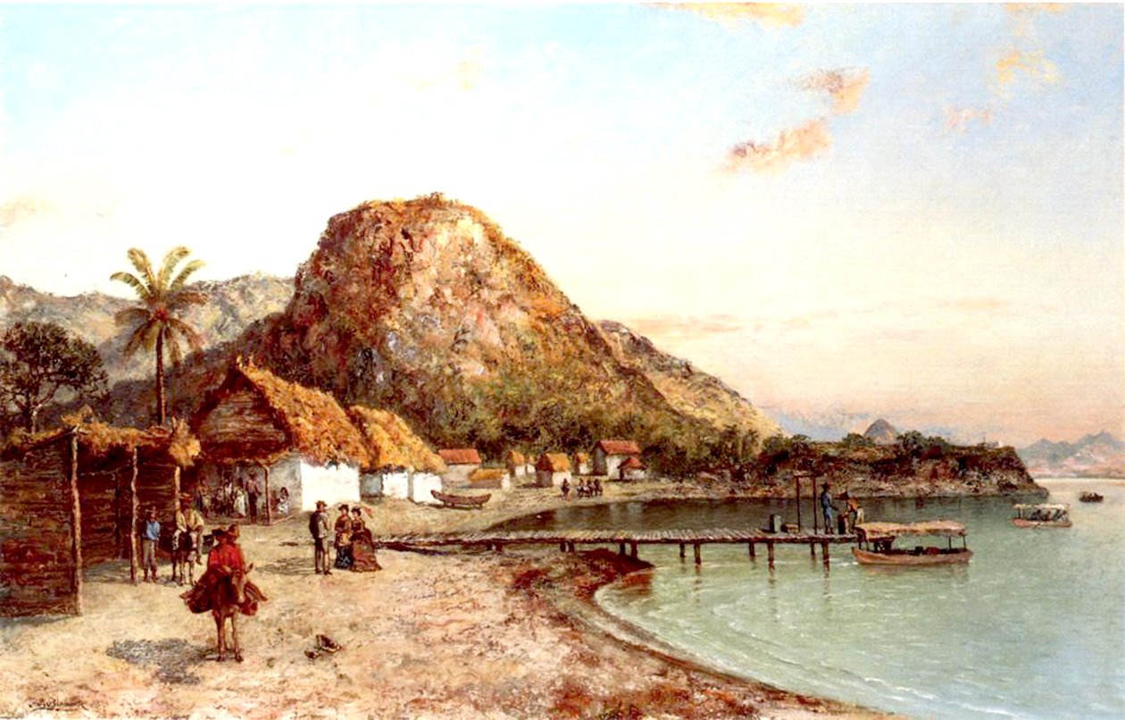 Kystscene, Jamaica, 1875 af Ralph Albert Blakelock