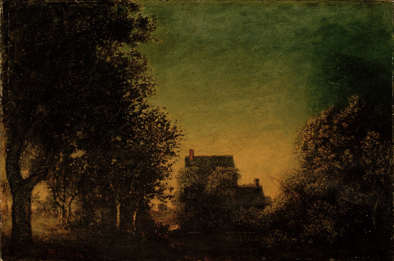 Skovens kant, ca. 1880-90 af Ralph Albert Blakelock