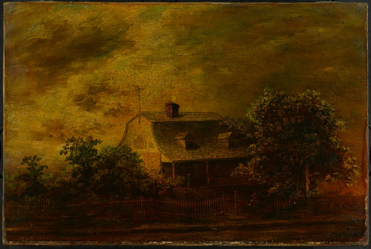 Stuehus af F. B. Gæst, c. 1868 af Ralph Albert Blakelock