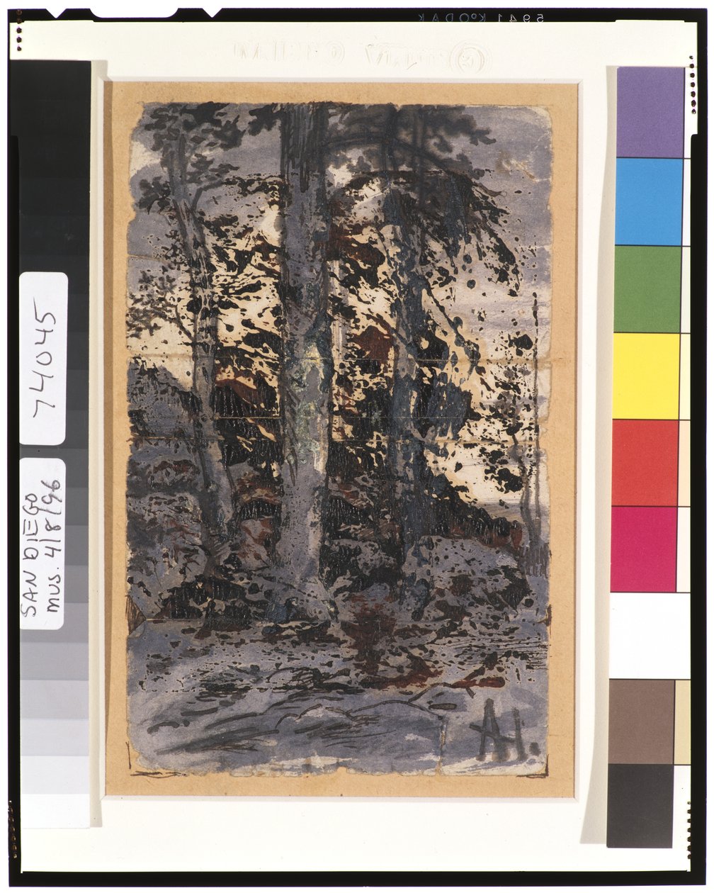 Vinterlandskab, 1901-15 af Ralph Albert Blakelock