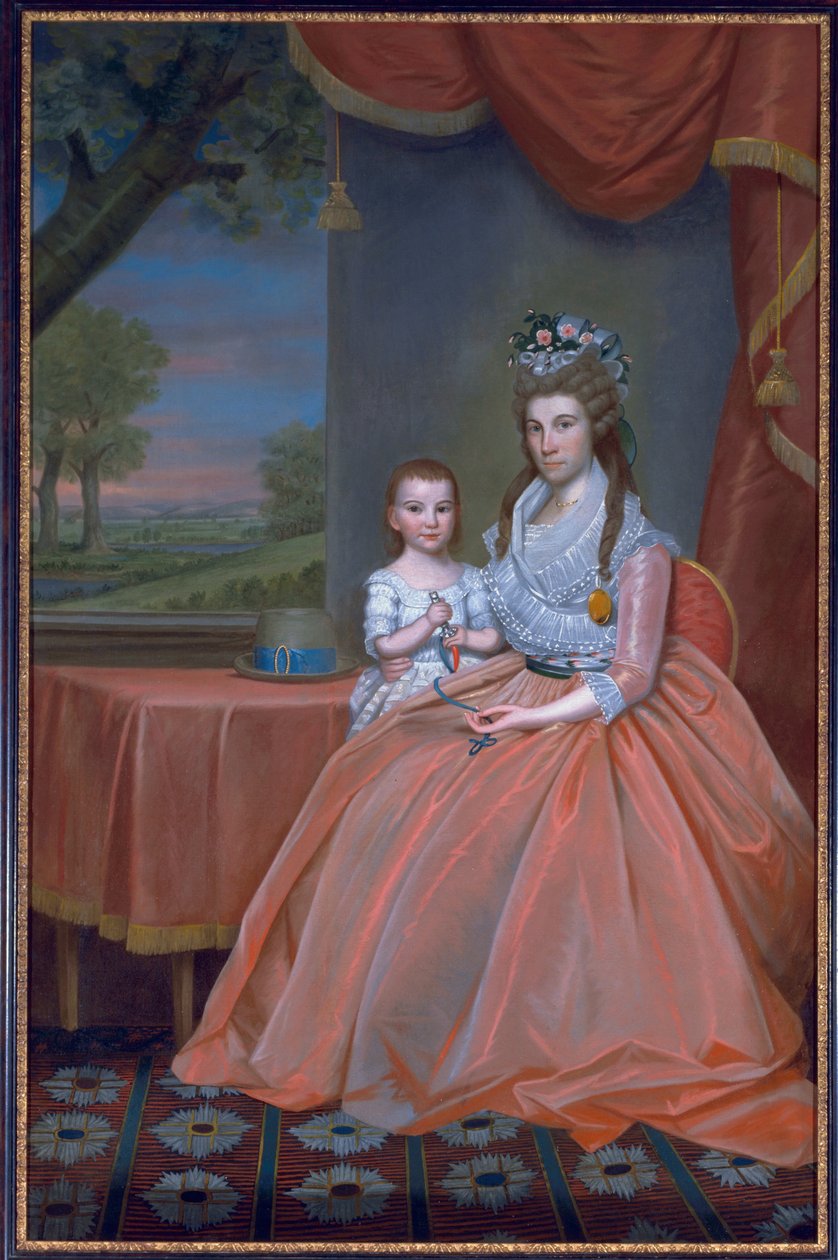 Mrs. Elijah Boardman og hendes søn, William Whiting Boardman, ca. 1796 af Ralph Earl