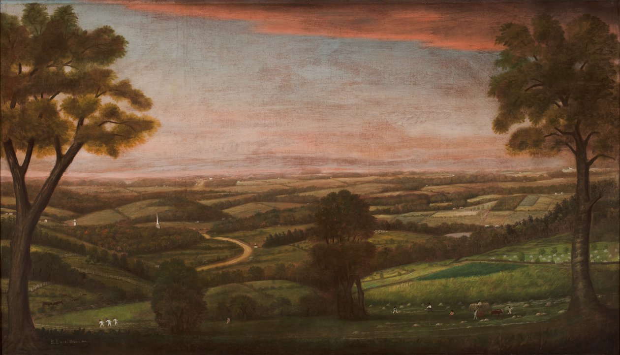 Kigger mod øst fra Denny Hill, 1800 af Ralph Earl or Earle