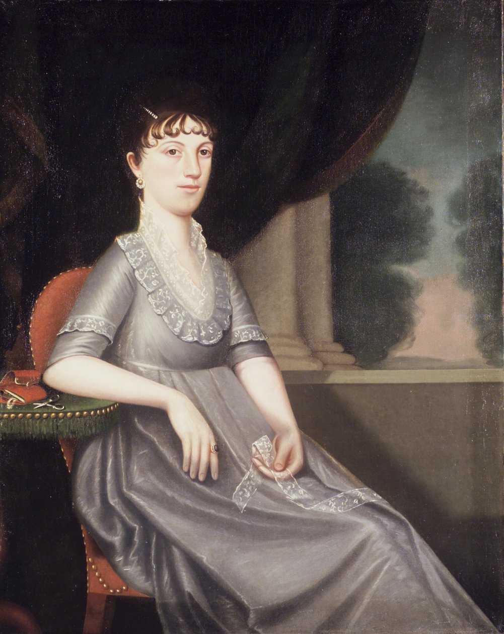 Fru Ebenezer Porter (Lucy Patty Pierce Merwin) c.1804 af Ralph Eleaser Whiteside Earl