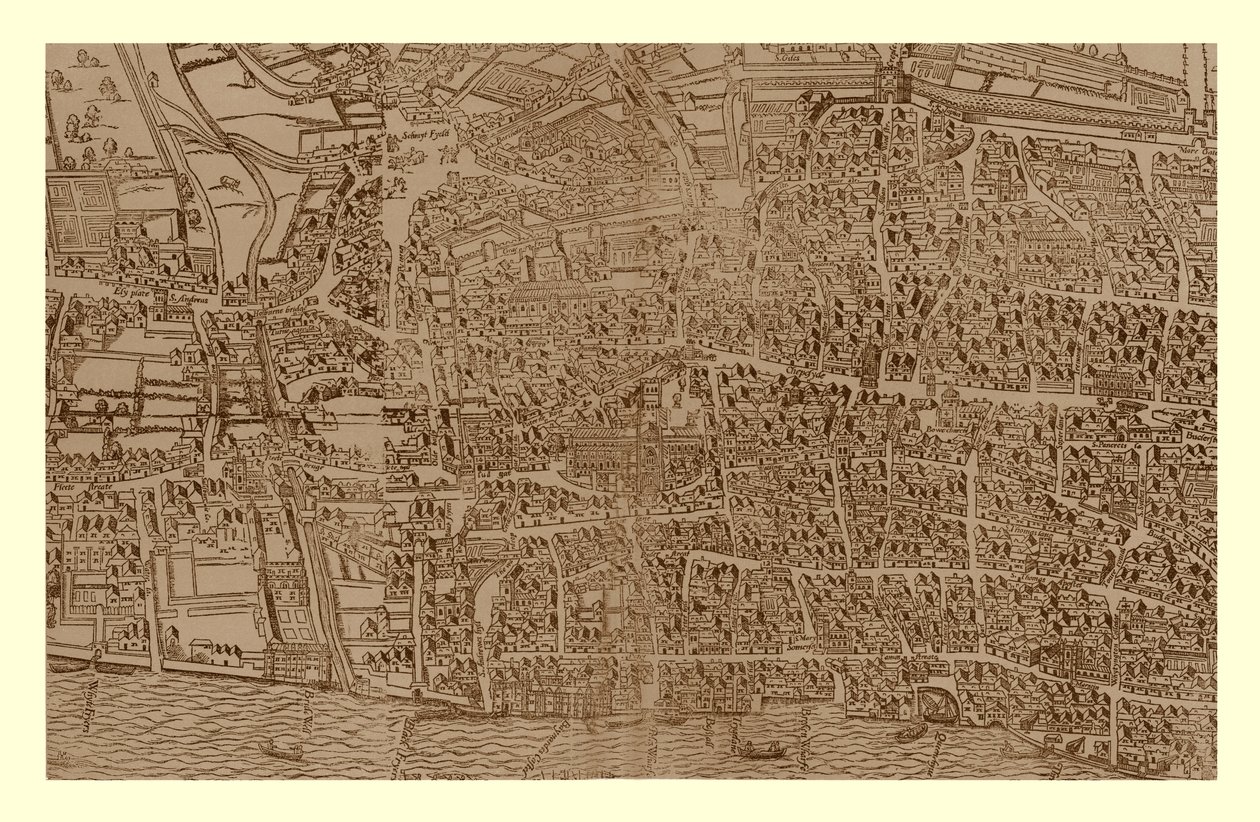 City of London, c1560-1620, 1886 af Ralph Agas