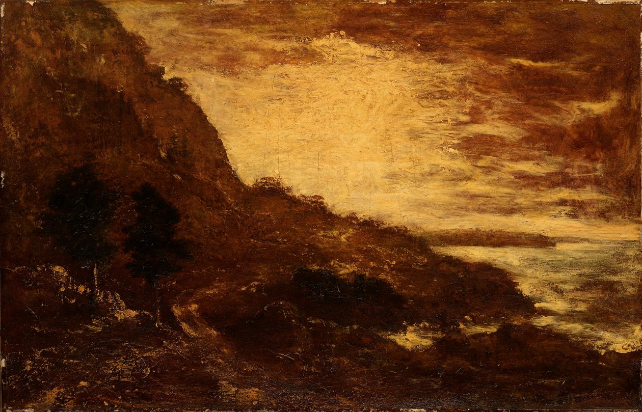 Solnedgang, Navarro Ridge, Californiens kyst af Ralph Albert Blakelock