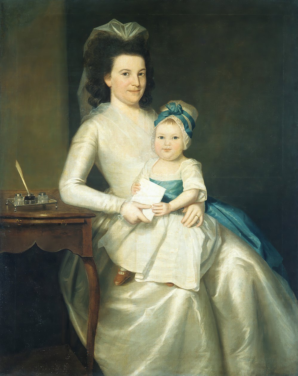 Lady Williams og barn, 1783. af Ralph Earl