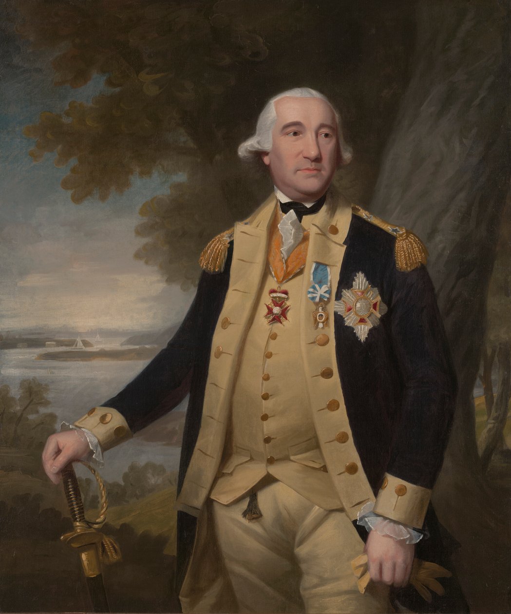 Generalmajor Friedrich Wilhelm Augustus, Baron von Steuben (1730-1794) af Ralph Earl