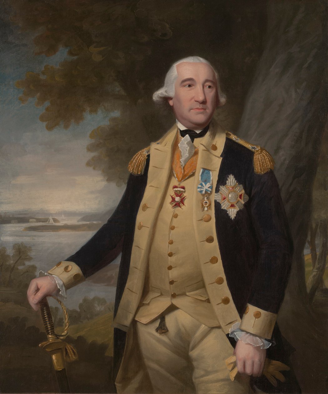 Generalmajor Friedrich Wilhelm Augustus, baron von Steuben af Ralph Earl