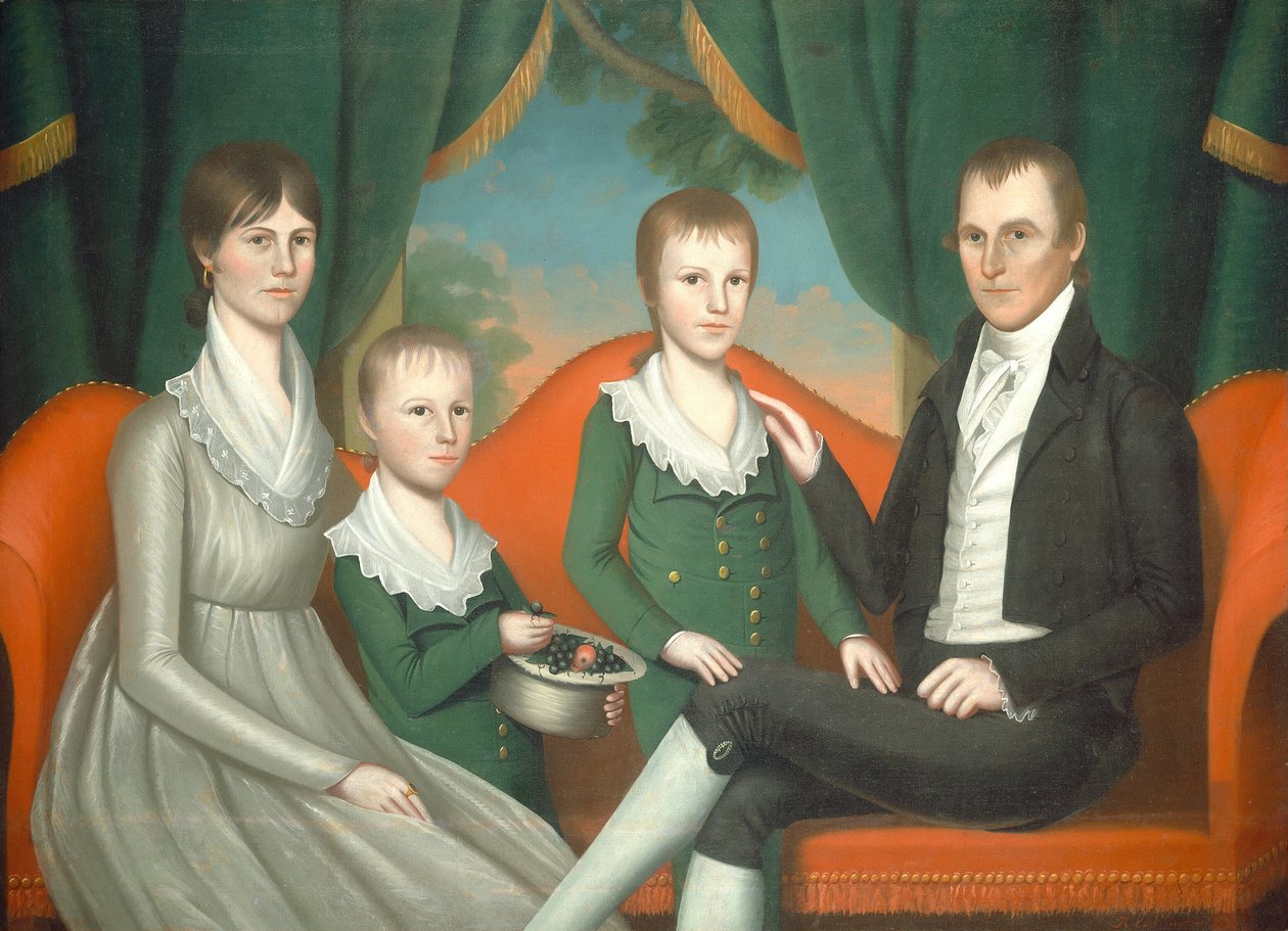 Familieportræt af Ralph Eleaser Whiteside Earl