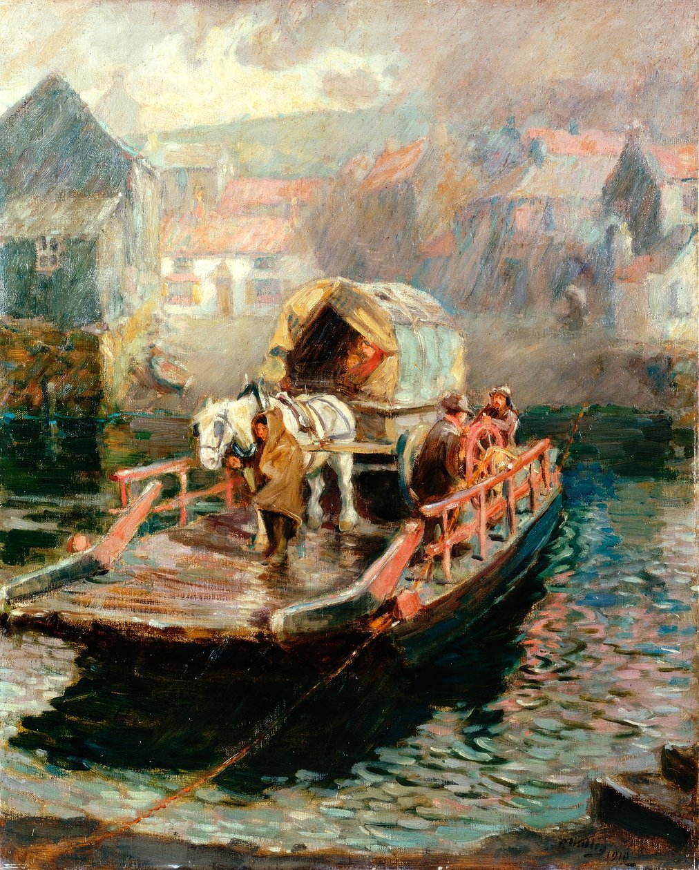 Hylton Ferry, 1910 af Ralph Hedley