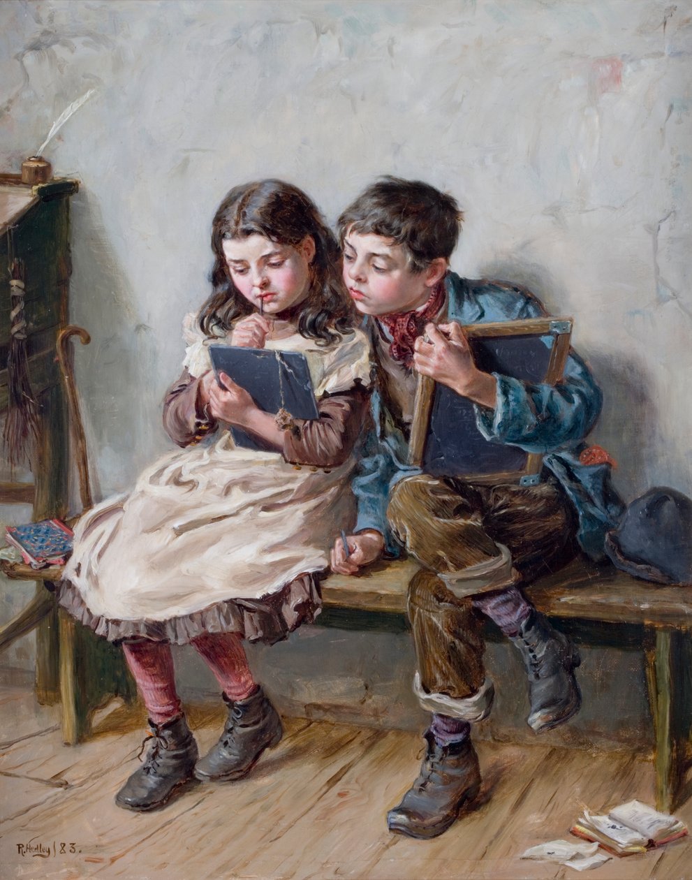 I skolen, 1883 af Ralph Hedley